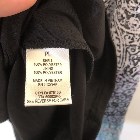 VINTAGE 90’s SOHO APPAREL LIMITED FLOWY BOHO DRESS PETITE LARGE - Picture 3 of 5